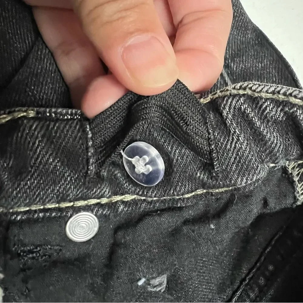 Zara Cotton Distressed Straight Denim Jeans Faded Black Toddler 3-4 Yrs Old EUC